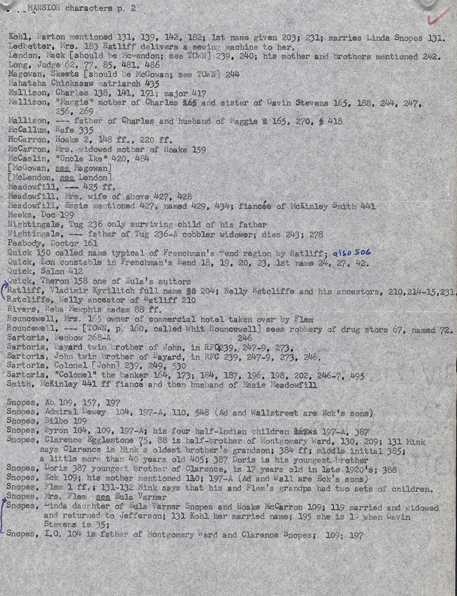 Page 2, Random House List of Characters