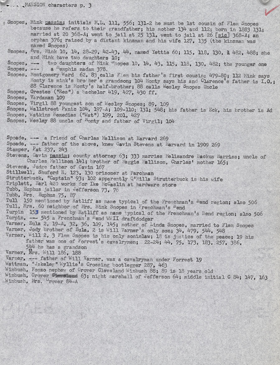 Page 3, Random House List of Characters