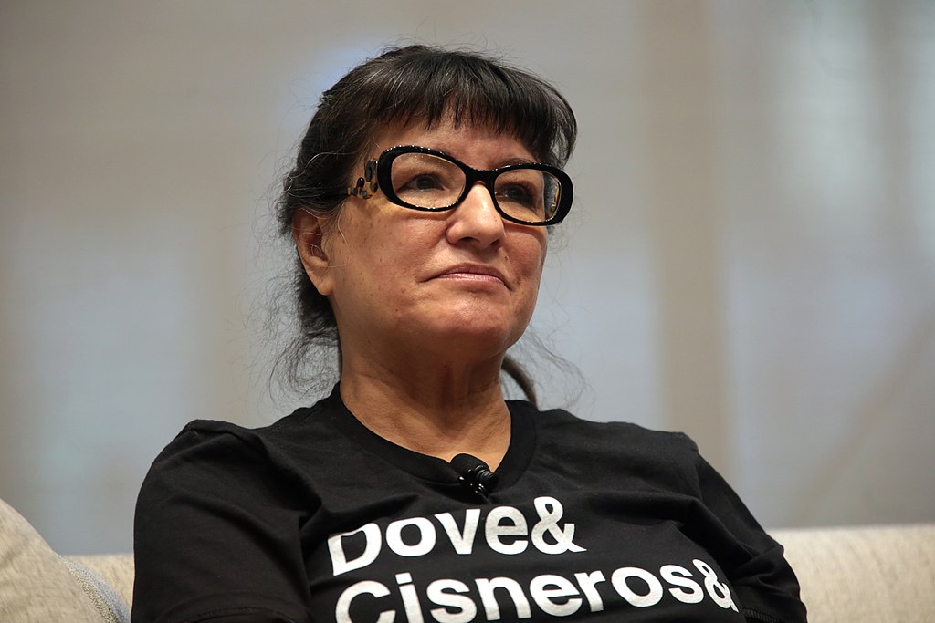 Portrait image of Sandra Cisneros
